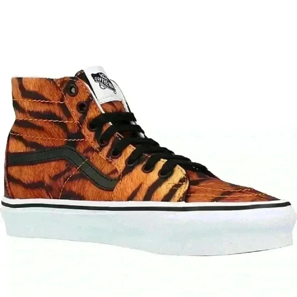 Vans Sk8-Hi Tiger Print Sneaker Size 10 Women - Picture 4 of 4
